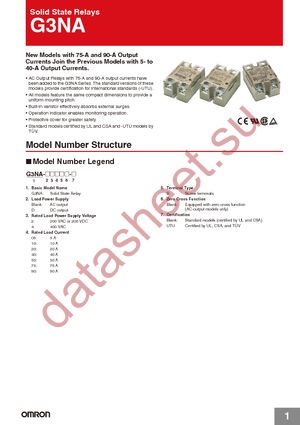 G3NA-275B-UTU-AC100240 datasheet  